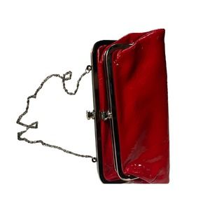 L & M bags by Edwards red clutch purse 50's 60's